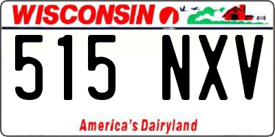 WI license plate 515NXV