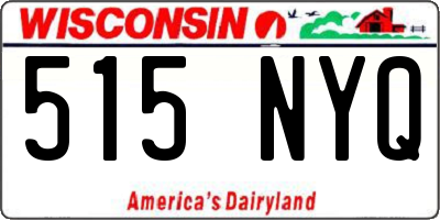 WI license plate 515NYQ