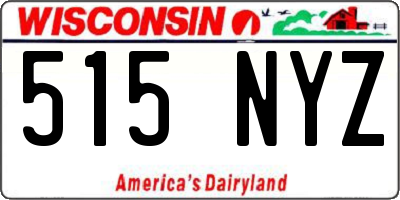 WI license plate 515NYZ