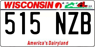 WI license plate 515NZB