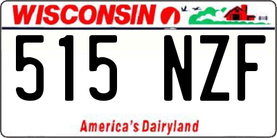 WI license plate 515NZF