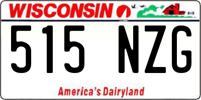WI license plate 515NZG