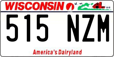 WI license plate 515NZM