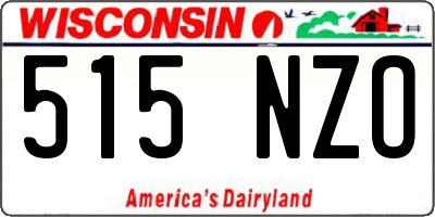 WI license plate 515NZO