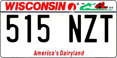 WI license plate 515NZT