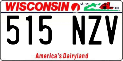 WI license plate 515NZV