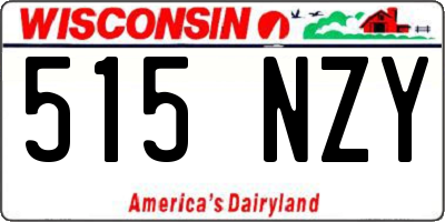 WI license plate 515NZY