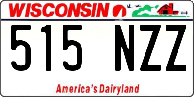WI license plate 515NZZ