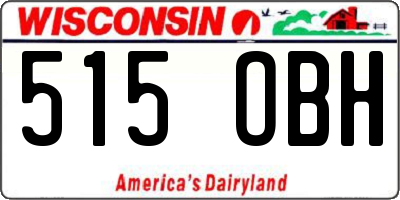 WI license plate 515OBH