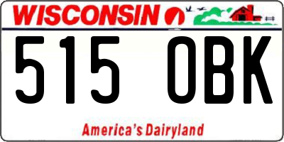 WI license plate 515OBK