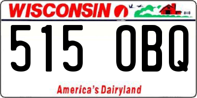 WI license plate 515OBQ
