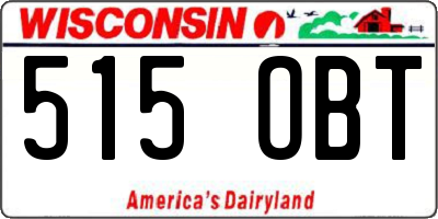 WI license plate 515OBT