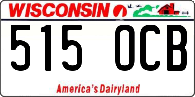 WI license plate 515OCB