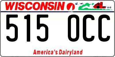 WI license plate 515OCC