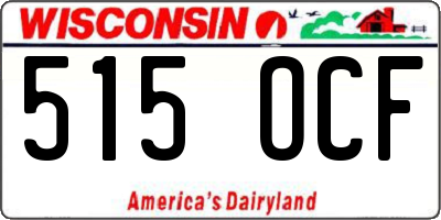 WI license plate 515OCF