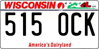 WI license plate 515OCK