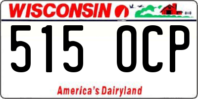 WI license plate 515OCP