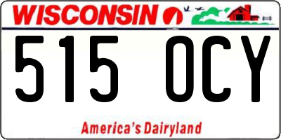 WI license plate 515OCY