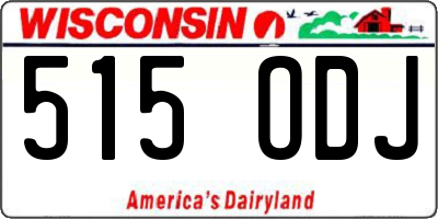 WI license plate 515ODJ
