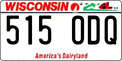 WI license plate 515ODQ