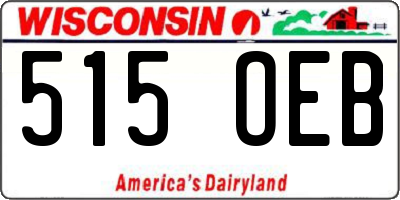 WI license plate 515OEB