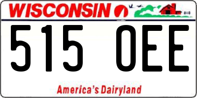 WI license plate 515OEE