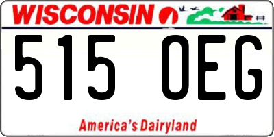 WI license plate 515OEG