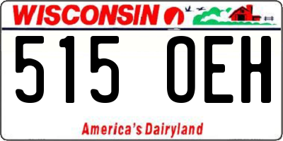WI license plate 515OEH