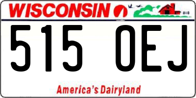 WI license plate 515OEJ