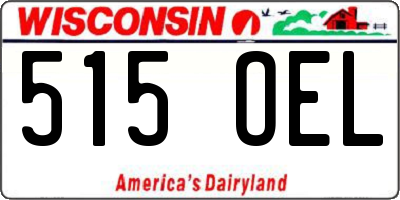 WI license plate 515OEL