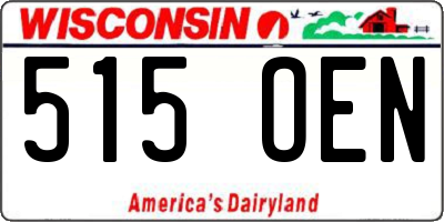 WI license plate 515OEN