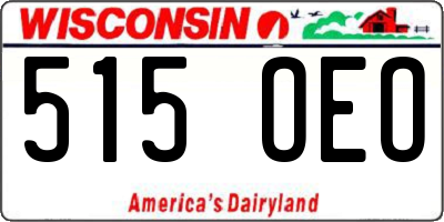 WI license plate 515OEO