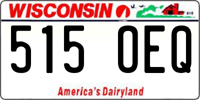 WI license plate 515OEQ