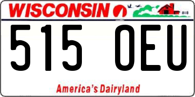 WI license plate 515OEU
