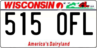 WI license plate 515OFL