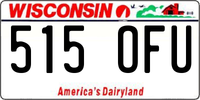 WI license plate 515OFU