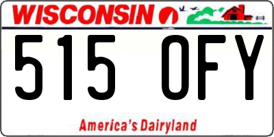 WI license plate 515OFY