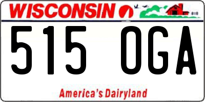 WI license plate 515OGA