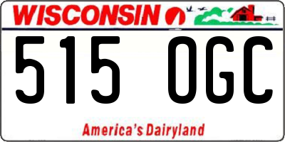 WI license plate 515OGC