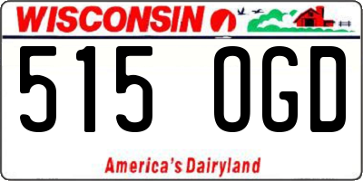 WI license plate 515OGD