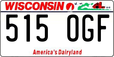 WI license plate 515OGF