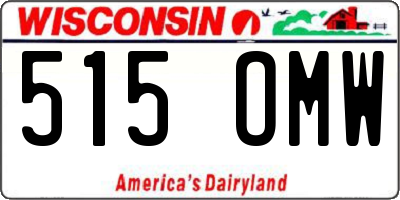 WI license plate 515OMW