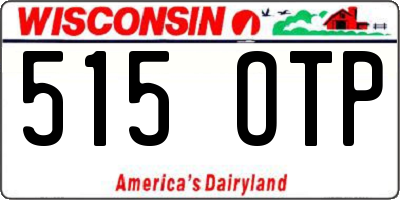 WI license plate 515OTP