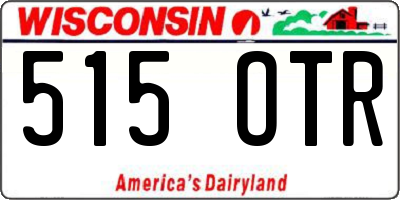 WI license plate 515OTR
