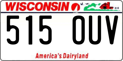 WI license plate 515OUV