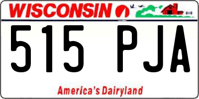 WI license plate 515PJA