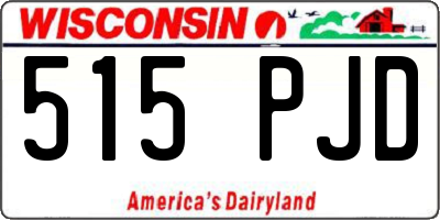 WI license plate 515PJD