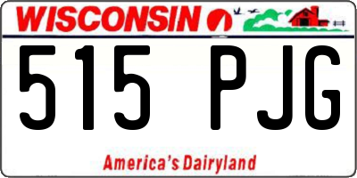 WI license plate 515PJG