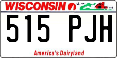 WI license plate 515PJH