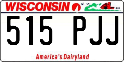 WI license plate 515PJJ